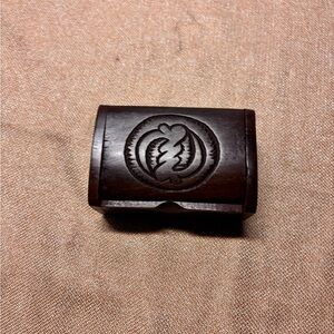 Vintage Hand carved Ghanaian Traditional Jewelry Box Pendant Box Necklace Box